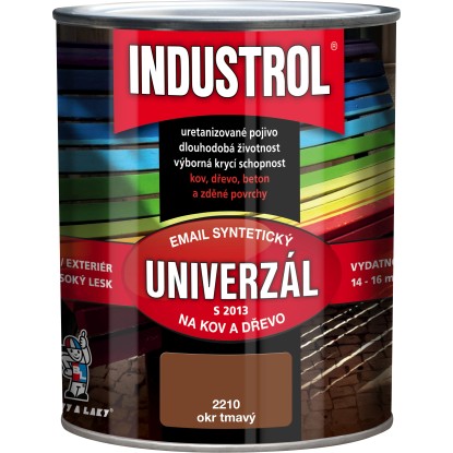 INDUSTROL Email na kov a drevo S2013 UNIVERZÁL 2210 tmavo okrová 750 ml