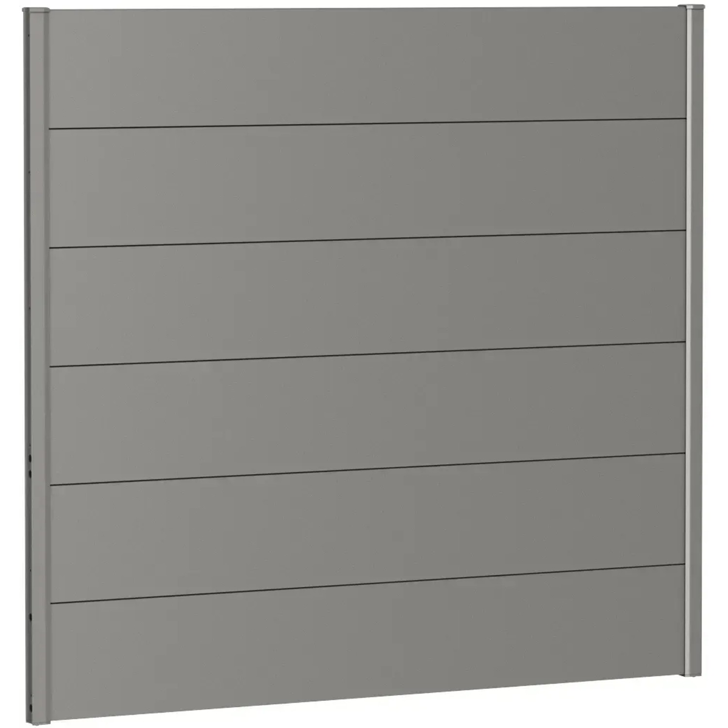 E-shop Biohort Plný plot bez presklenia kremeňovo sivý, 150 x 135 cm