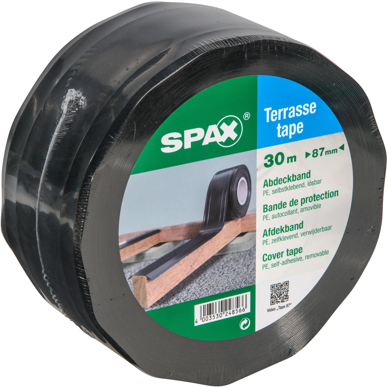 E-shop Spax Krycia lepiaca páska PE hrúbka 1 mm x 87 mm x 30 m