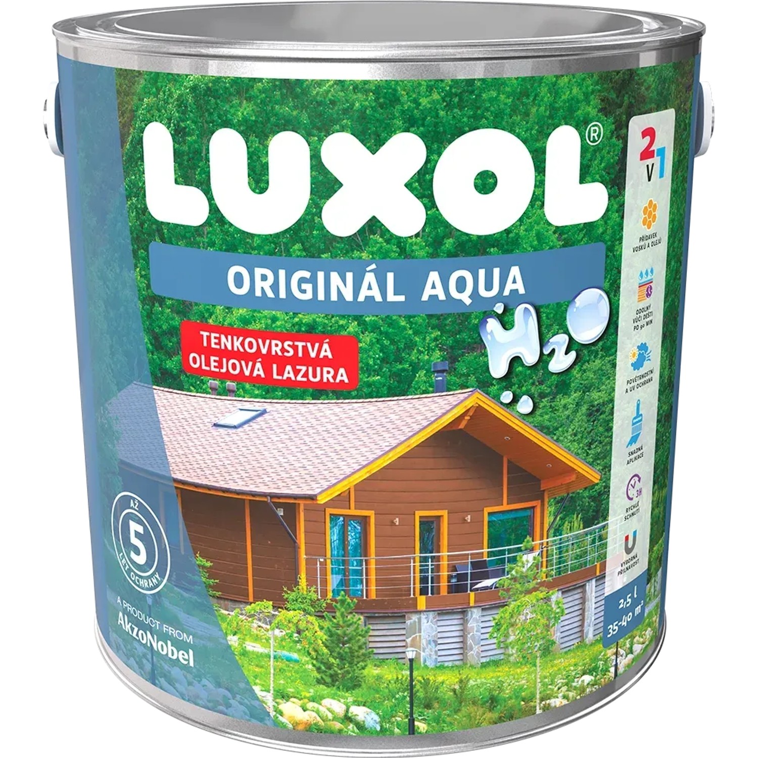 E-shop LUXOL Originál Tenkovrstvová olejová lazúra AQUA orech 0,75 l