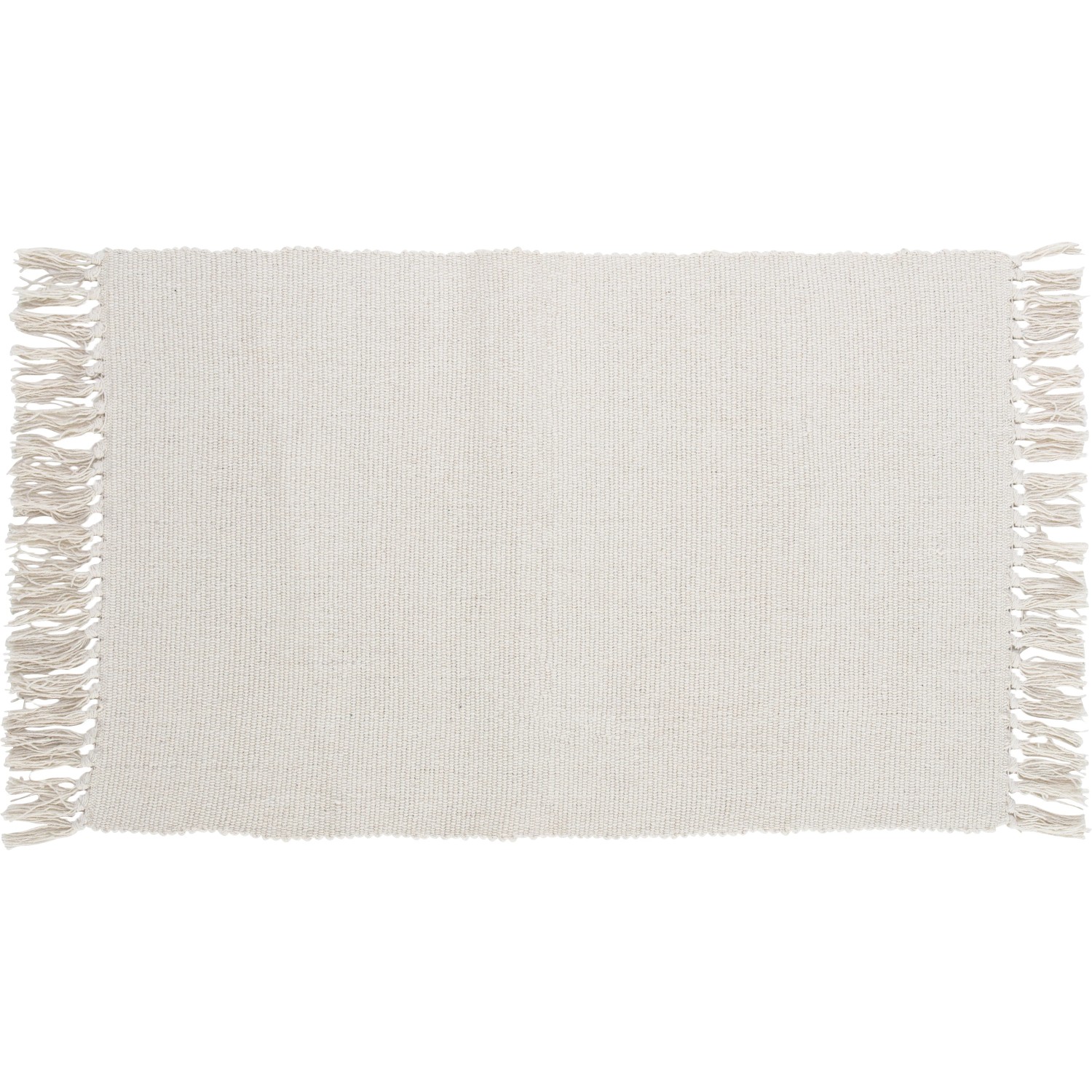 E-shop OBI Bavlnený koberec Uni biely 50 x 80 cm