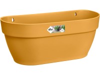 elho Závesný kvetináč Vibia Campana na stenu, medovo žltý, 35 x 15 x 16 cm