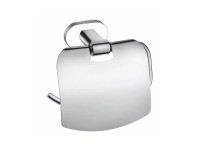 Držiak toaletného papieru Yukon závesný s krytom, bielo-chrómový Držiak toaletného papieru Yukon závesný s krytom, bielo-chrómový