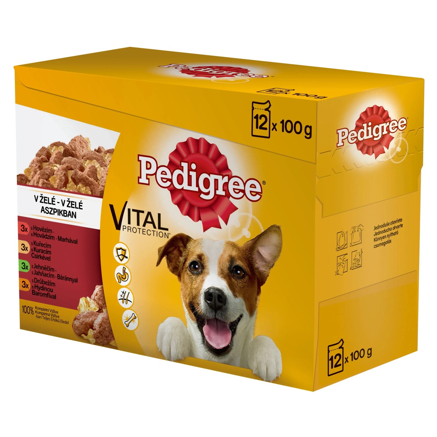 E-shop Pedigree Kapsičky pre psov v želé 12 x 100 g