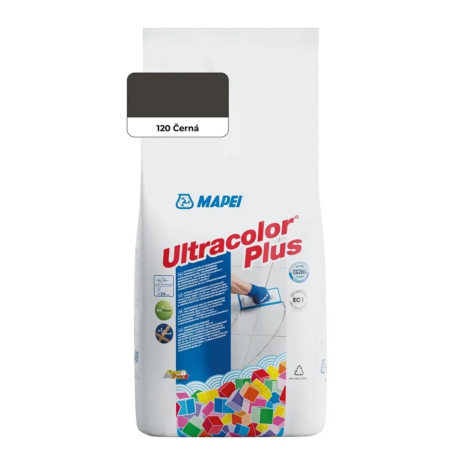 E-shop Mapei Škárovacia hmota Ultracolor Plus 2 kg, 120 čierna