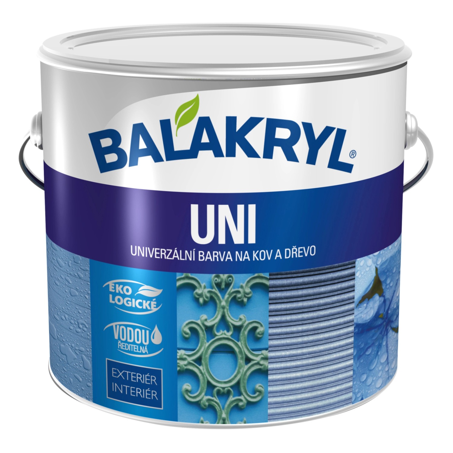 BALAKRYL Univerzálna farba na kov a drevo UNI MAT 0100 biela 2 5 kg nakúpiť v OBI