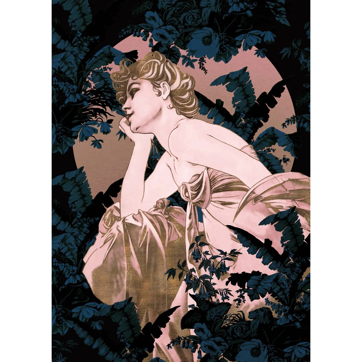 E-shop Komar Vliesová fototapeta Songes Bleu 200 x 280 cm