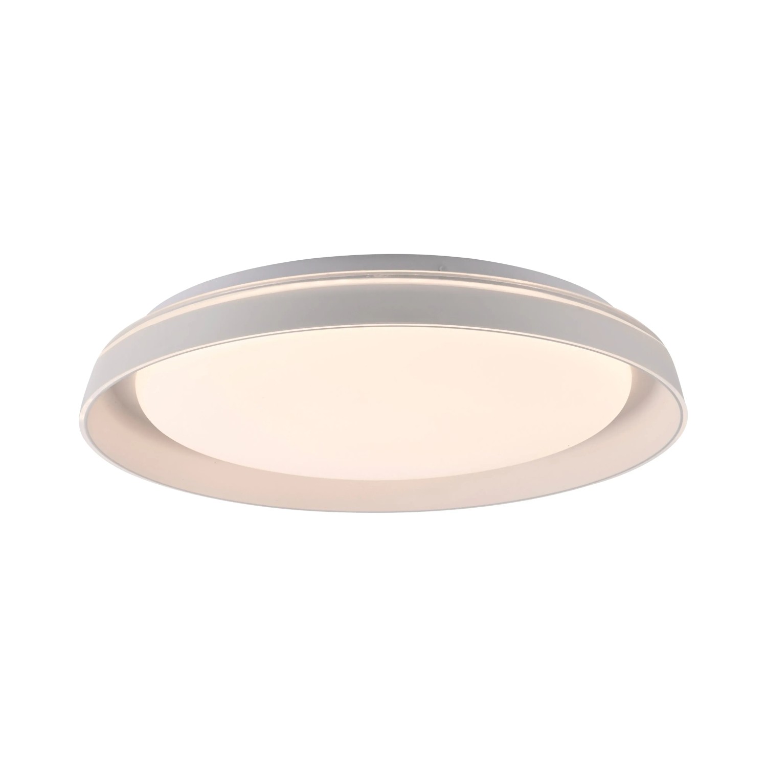 E-shop Just Light Stropné LED svietidlo Sati, 19W, 2630 lm, biela, pr. 43 cm