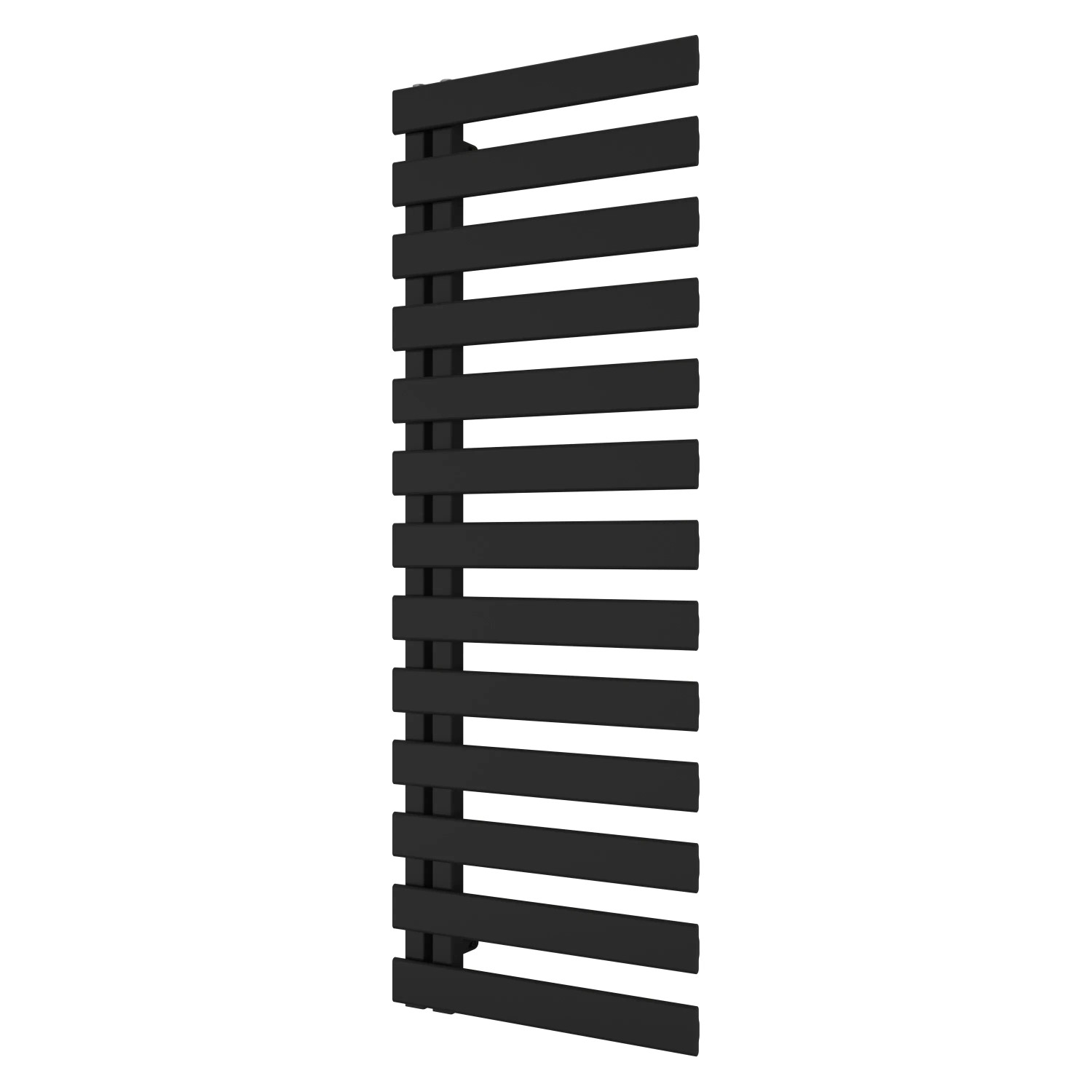E-shop Azur Dizajnový kúpeľňový radiátor Lilly, 751 W, čierna, 140 x 60 cm