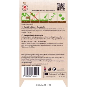 GardenSeed Premium Semienka Rajčiak kolíkový Tornádo F1