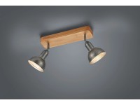 Trio Bodové svietidlo s rozptýleným svetlom Delhi antický nikel 2-ramenné E14