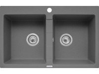 Pyramis Granitový drez Sparta 2B, iron grey, 78 x 50 cm Pyramis Granitový drez Sparta 2B, iron grey, 78 x 50 cm