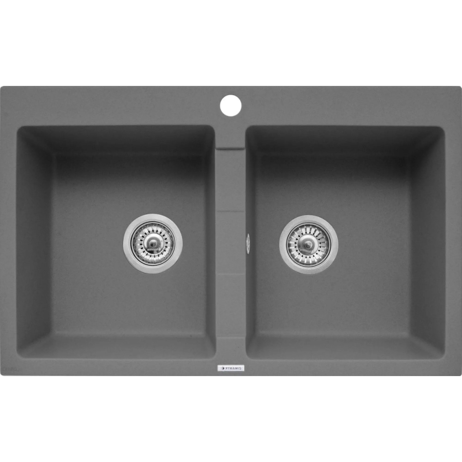 E-shop Pyramis Granitový drez Sparta 2B, iron grey, 78 x 50 cm