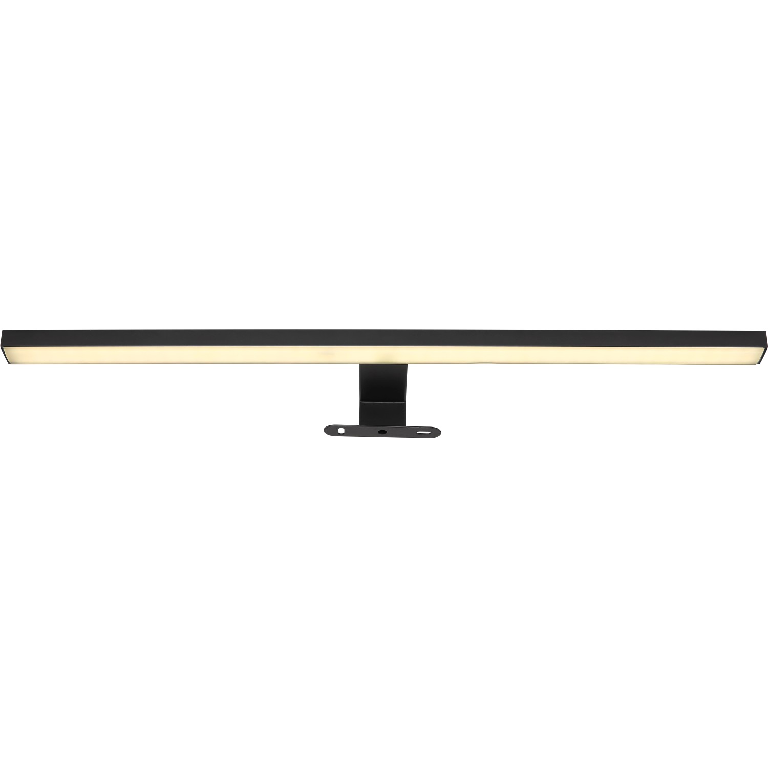 E-shop GLOBO LED zrkadlové svetlo JAIME čierna 12 W, 1330 lm, 4000 K, 600 x 40 x 120 mm