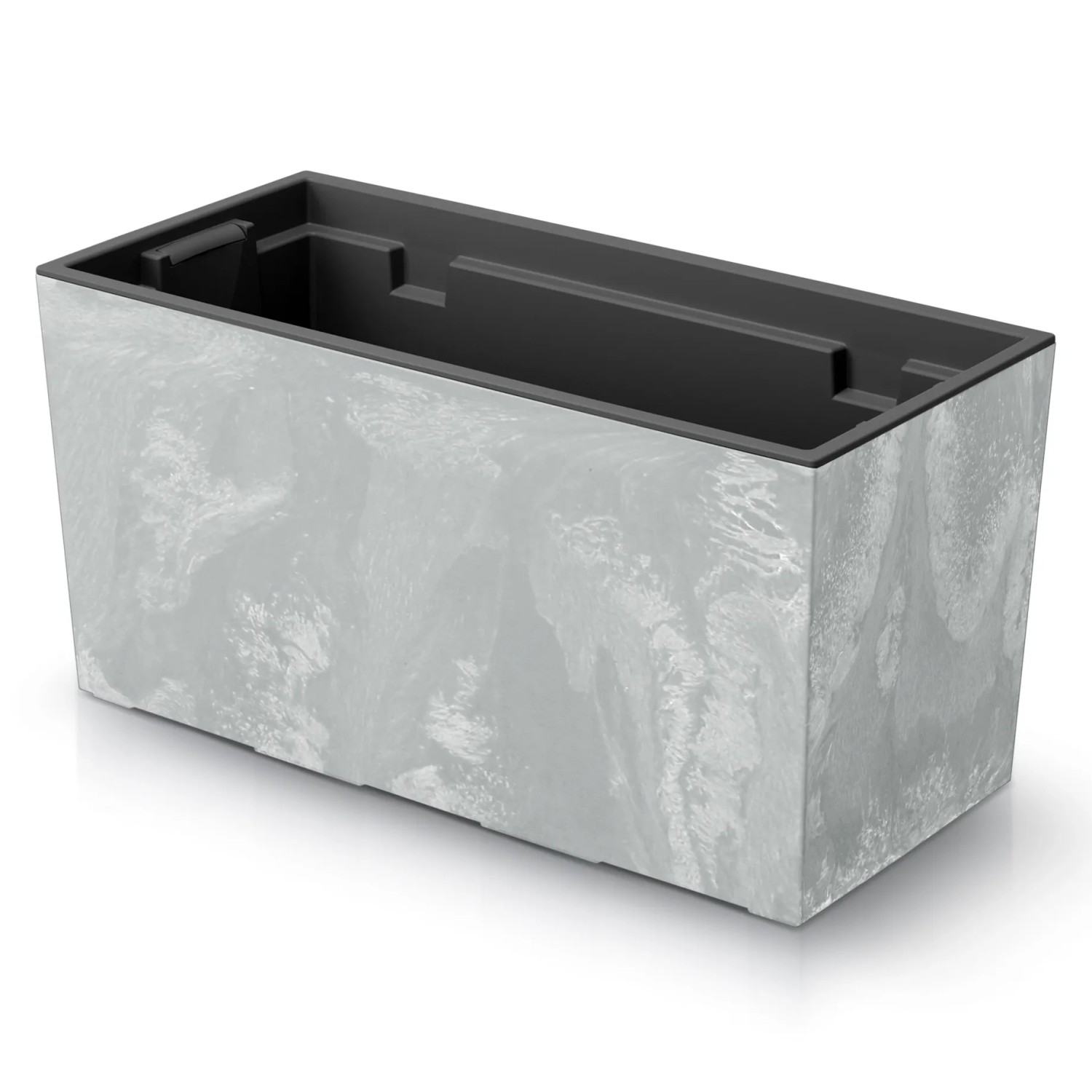 E-shop Prosperplast Truhlík Urbi Case Beton Effect svetlo sivý 395 x 185 x 195 mm