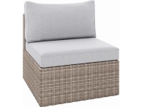 VLC Záhradné kreslo Olea, polyratan, svetlo sivá/piesková, 80 x 71 x 64 cm VLC Záhradné kreslo Olea, polyratan, svetlo sivá/piesková, 80 x 71 x 64 cm