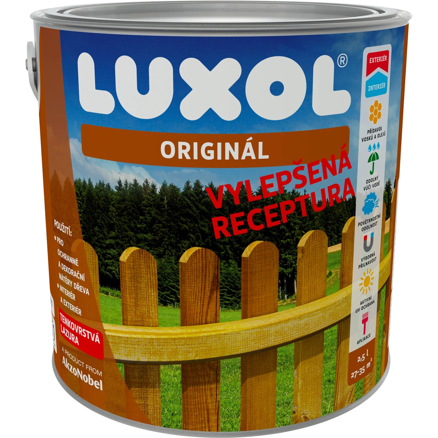 E-shop LUXOL Originál Tenkovrstvová lazúra ohnivý mahagón 2,5 l