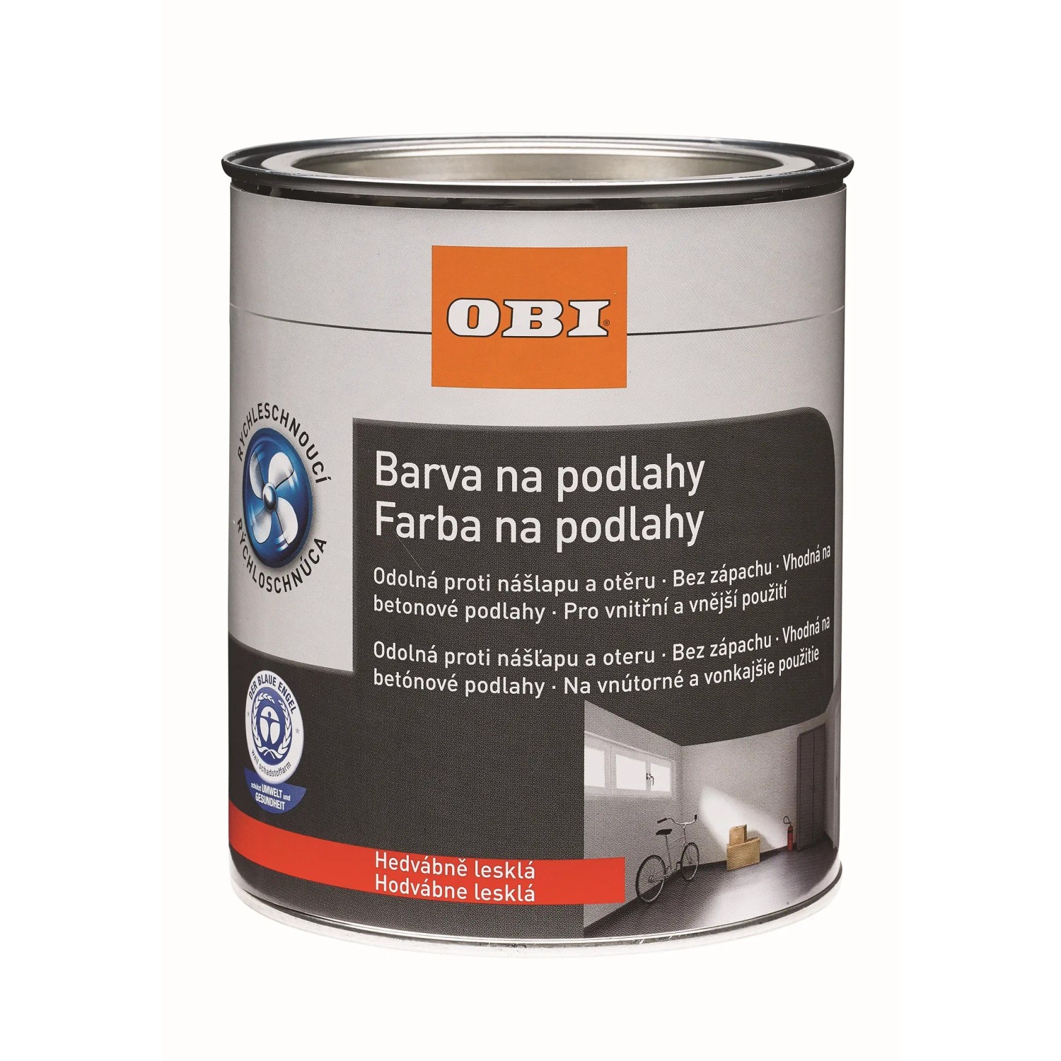 E-shop OBI Farba na podlahy kamenná sivá 2,5 l