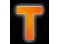 Conacord Reflexné domové písmeno T, oranžové, 8 cm