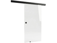 Doorlegro Posuvné dvere EasySlide 65 - set, číre sklo/čierna, 205 x 90 cm