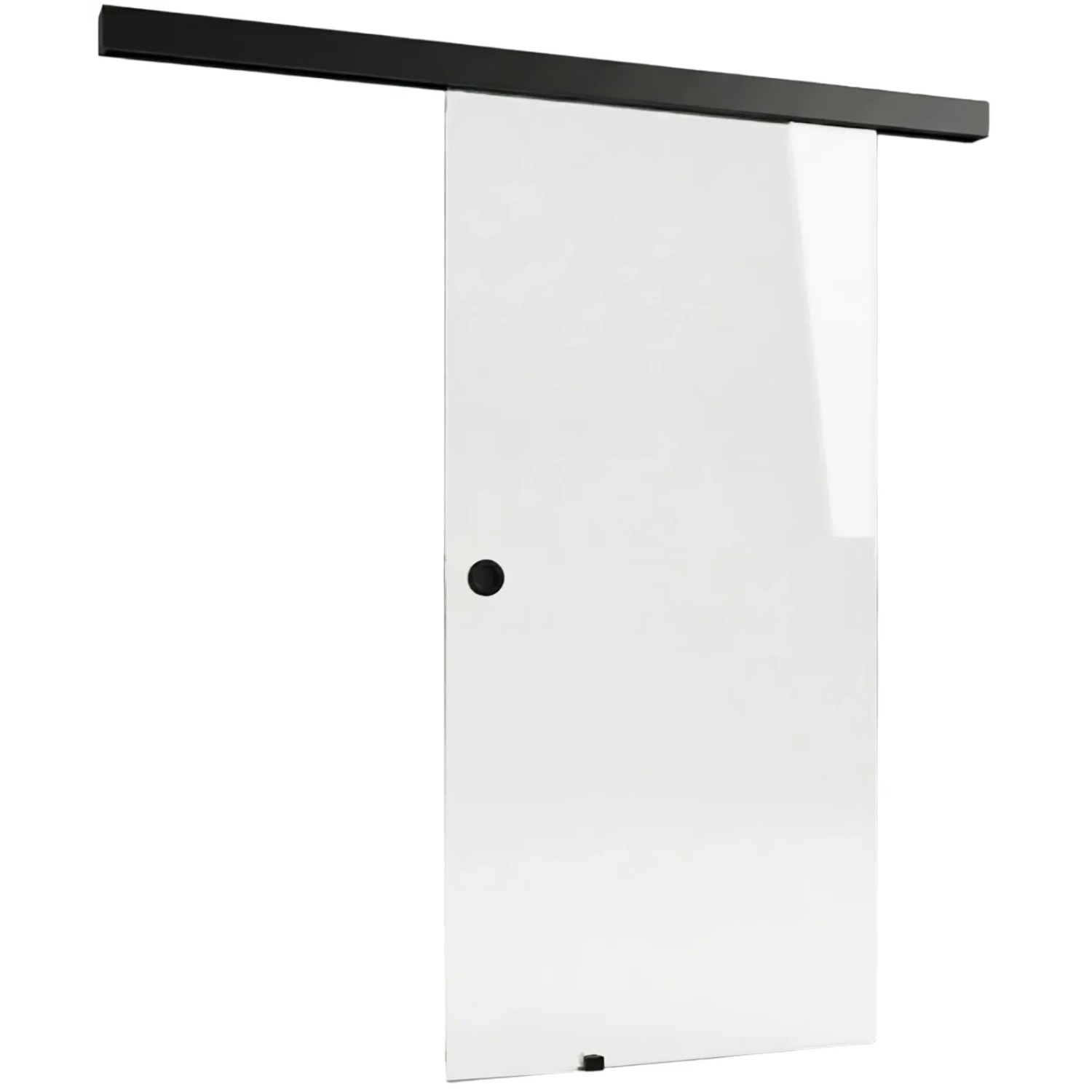 E-shop Doorlegro Posuvné dvere EasySlide 65 - set, číre sklo/čierna, 205 x 90 cm