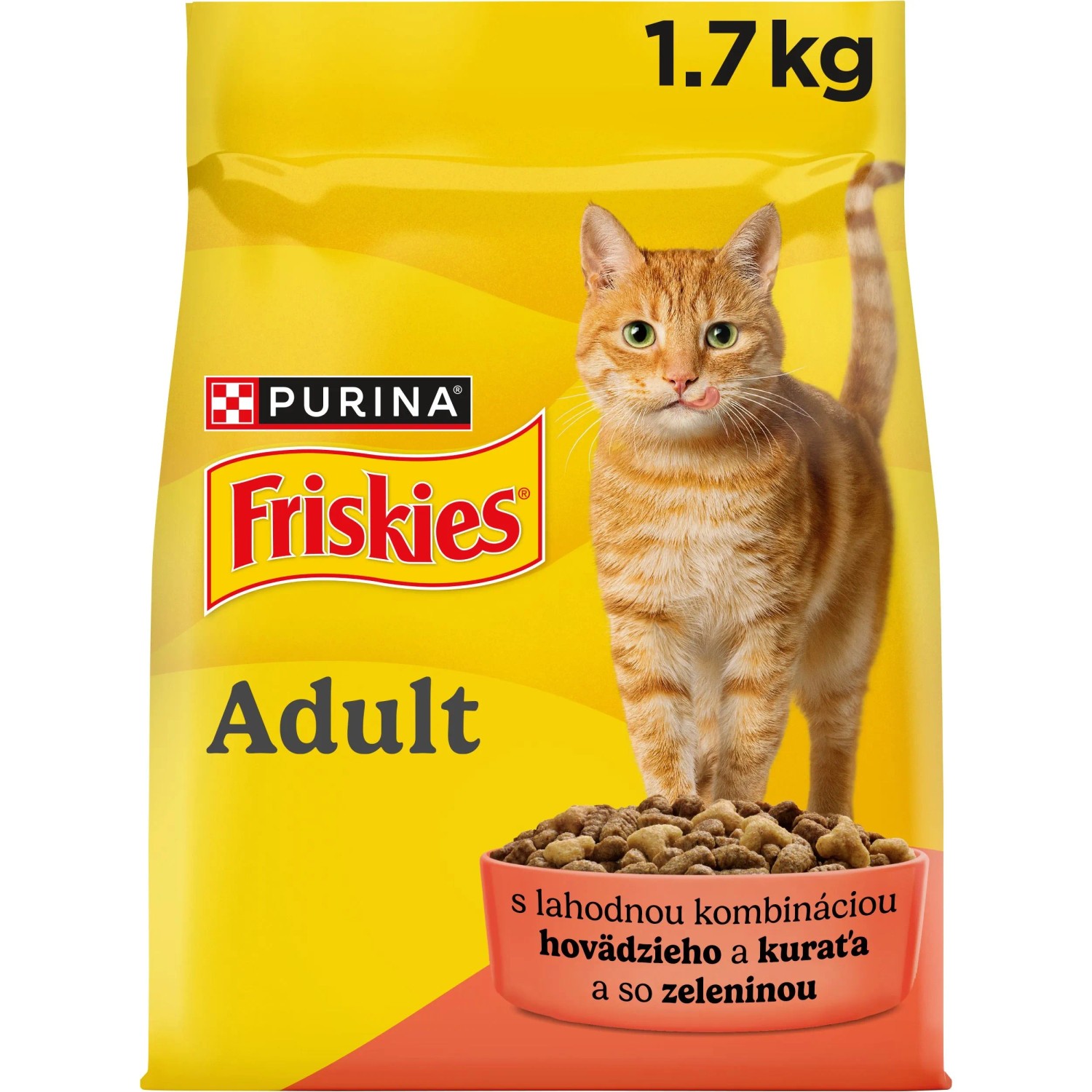 E-shop Friskies Adult Granule pre mačky hovädzie, kura, zelenina 1,7 kg