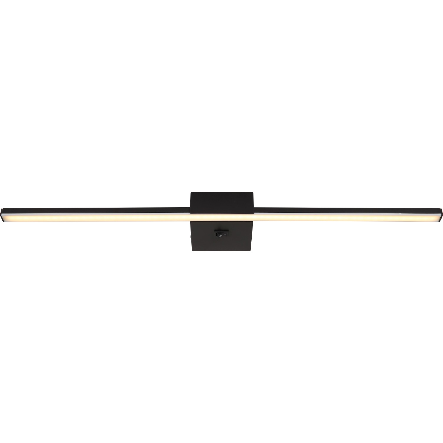 E-shop GLOBO LED nástenné svietidlo JAIME čierna 12 W 1330 lm 4000 K, 615 x 37 x 110 mm