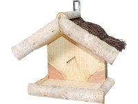 Kŕmidlo pre vtáky s prútenou strechou 9 cm x 19 cm Kŕmidlo pre vtáky s prútenou strechou 9 cm x 19 cm