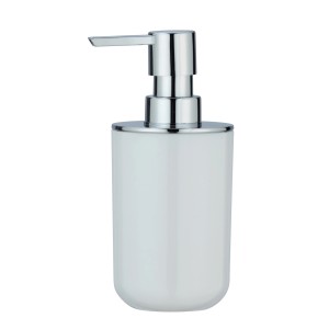 Wenko Posa dávkovač mydla, biela/chróm, 330ml, plast. Elegantný dávkovač do kúpeľne a kuchyne.