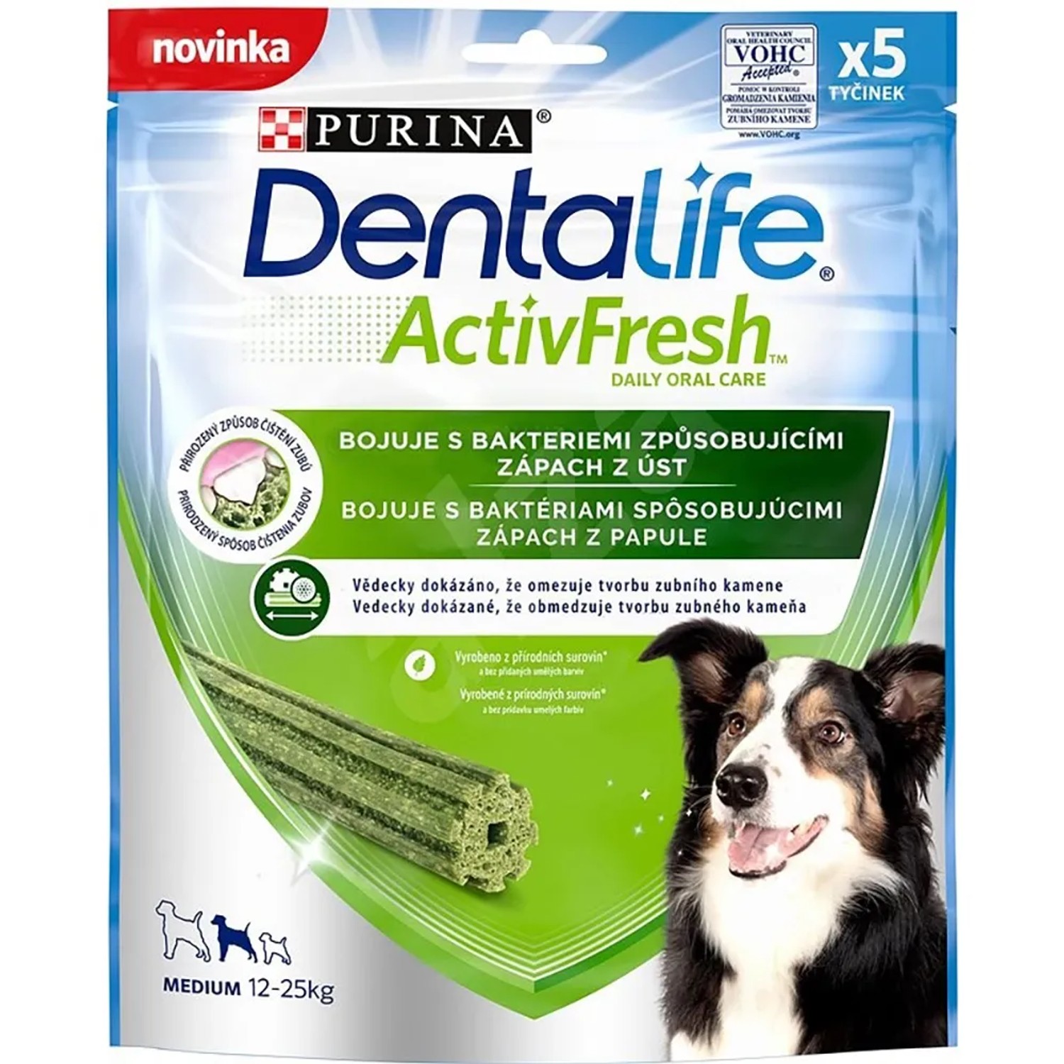 E-shop PURINA Dentalife Activfresh Madium Maškrty pre psov 5 tyčiniek (115 g)
