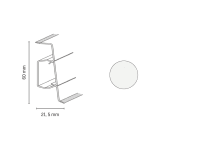 Döllken Profiles Lišta Q SLK 60 1137 biela 60 x 21,5 x 2500 mm
