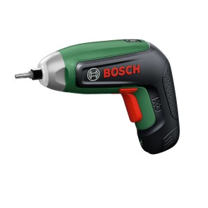 Akumulátorový skrutkovač Bosch IXO 8 zeleno-čierny s červenou spúšťou a bitom. Kompaktné náradie.