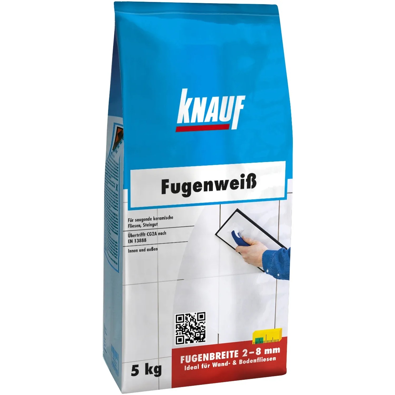 E-shop Knauf Škárovacia hmota Fugenweiss, biela, 5 kg