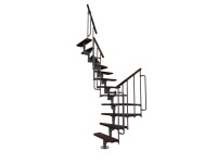 Minka STAIRS Lomené modulové schodisko Joker 180° orech/sivá, 304,2 cm Minka STAIRS Lomené modulové schodisko Joker 180° orech/sivá, 304,2 cm