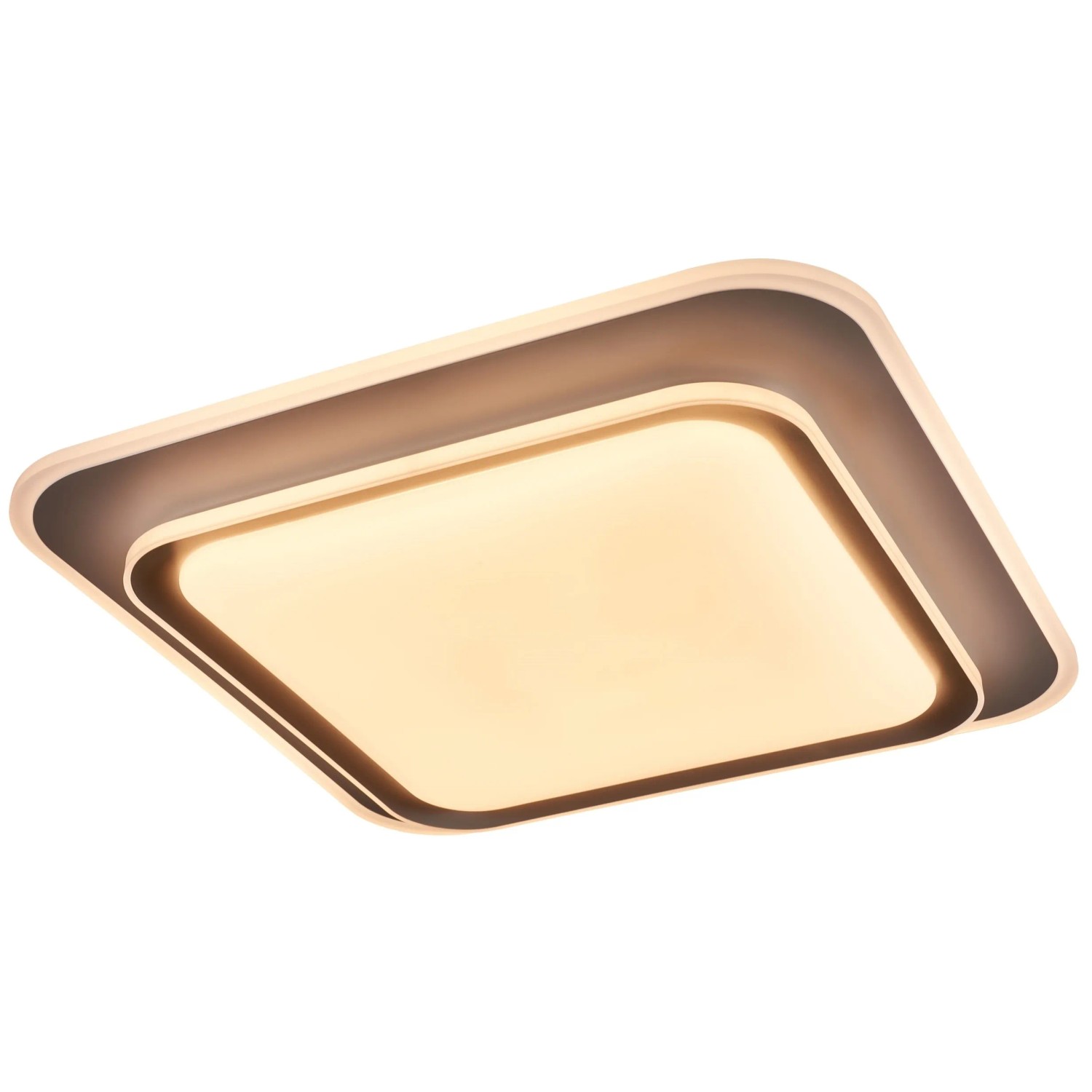 E-shop Stropné LED svietidlo ARETA s ovl. 48W 4970lm 3000-6500K, biela, 46,5x46,5 cm