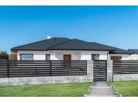 Budmat Plechová plotovka Spazio horizontálna montáž antracit 9 x 115 x 2000 mm Budmat Plechová plotovka Spazio horizontálna montáž antracit 9 x 115 x 2000 mm