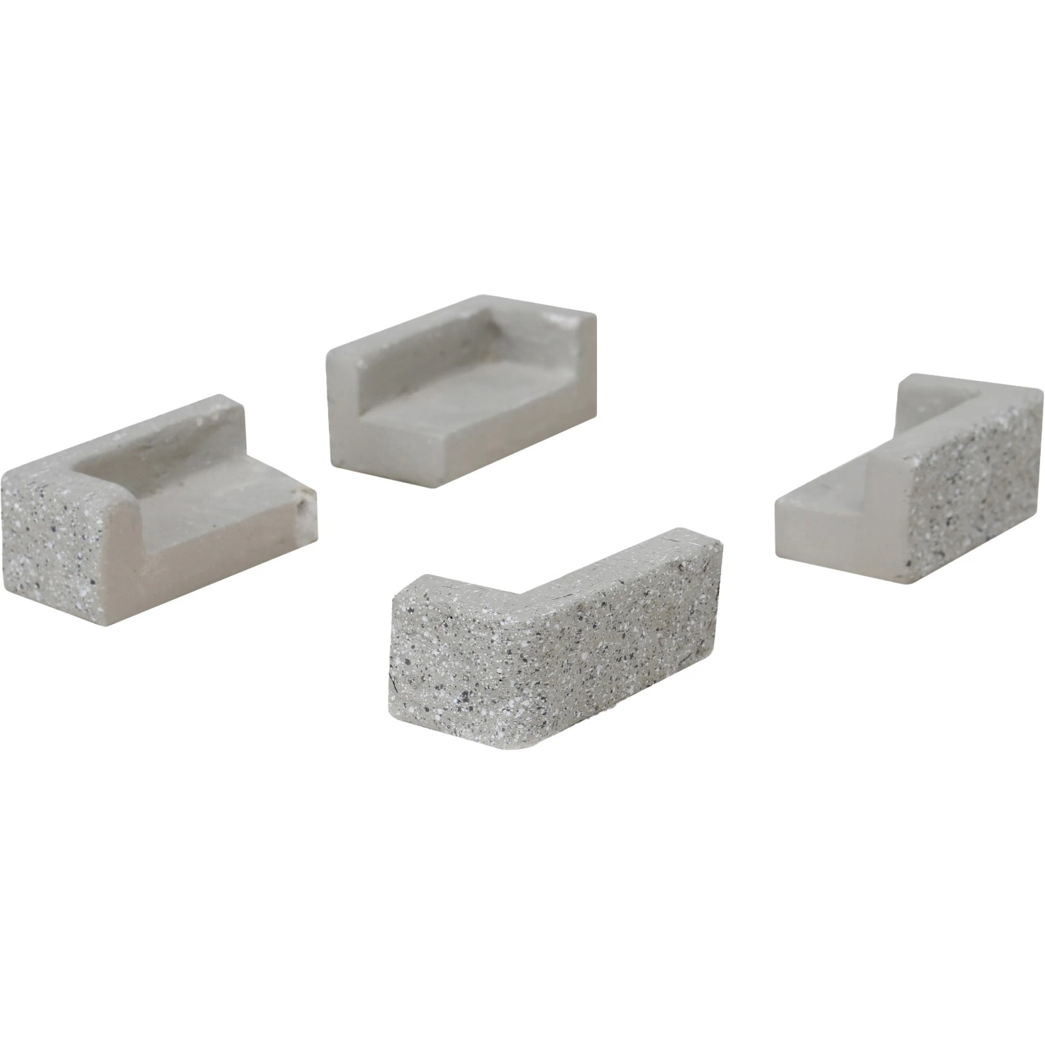 E-shop Podstavec pre kvetináč Granite-Light sivý, 8 x 4 x 3 cm