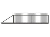 JARMEX Posuvná brána ROMA, antracit RAL7016, 1370 x 4000/6000 mm, Ľ JARMEX Posuvná brána ROMA, antracit RAL7016, 1370 x 4000/6000 mm, Ľ