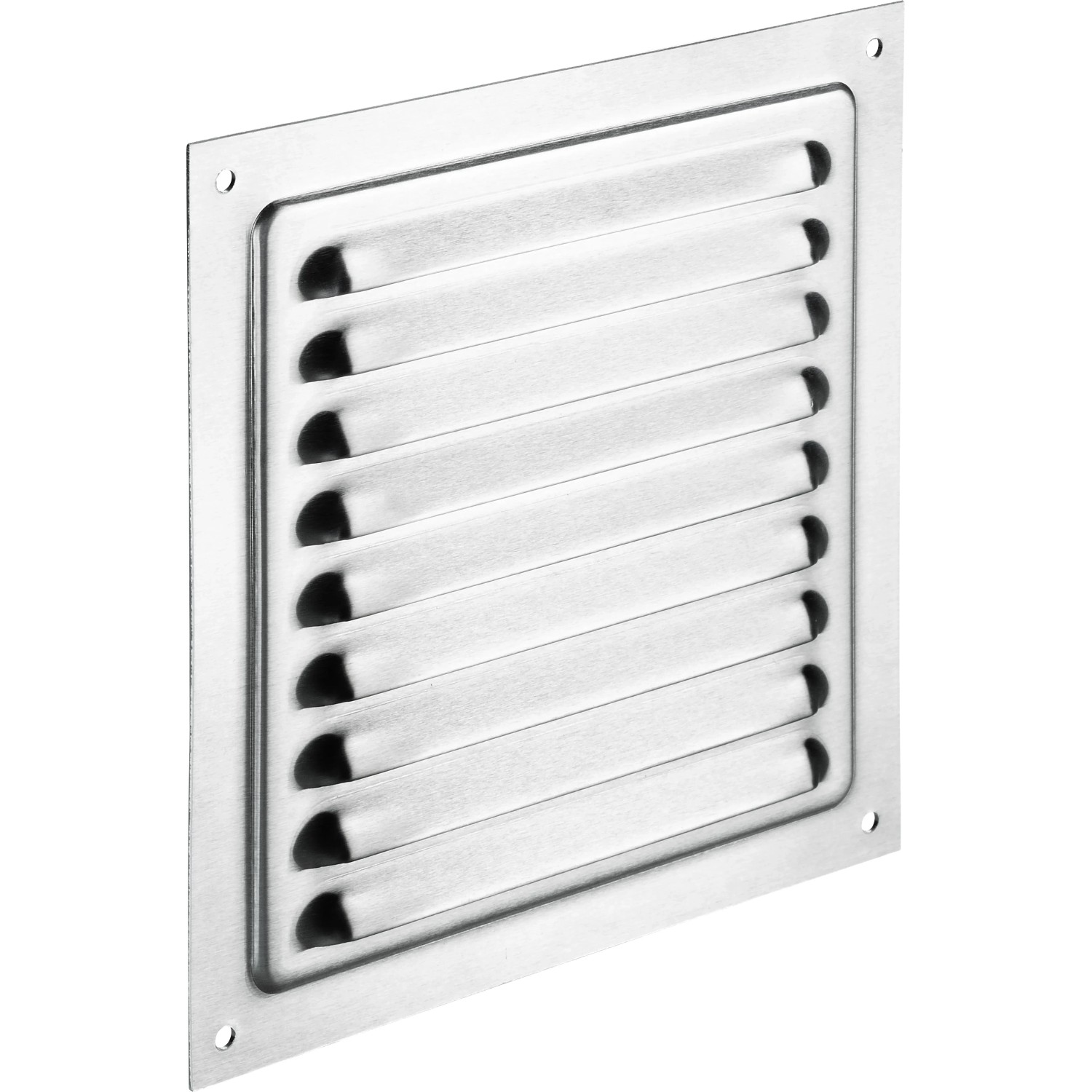 E-shop VLC Hliníková vetracia mriežka strieborná 150 x 150 mm