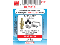 Súprava na tesnenie k batérii 3/8, 1/2 TGP, 13 ks