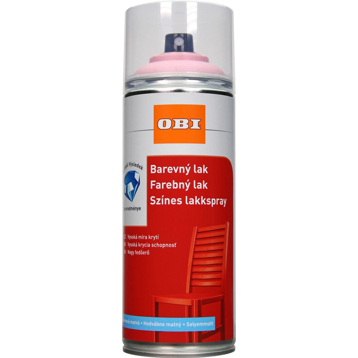 E-shop OBI Lak v spreji hodvábne matný jemná ružová 400 ml