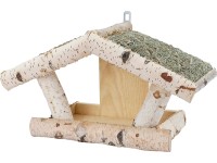 Kŕmidlo pre vtáčiky Hubertus so strechou zo sena 39 cm x 19 cm x 25 cm
