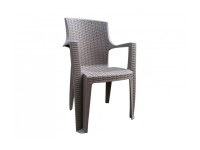 MEGA PLAST Záhradné kreslo AMELIA cappuccino 60 x 60 x 92,5 cm