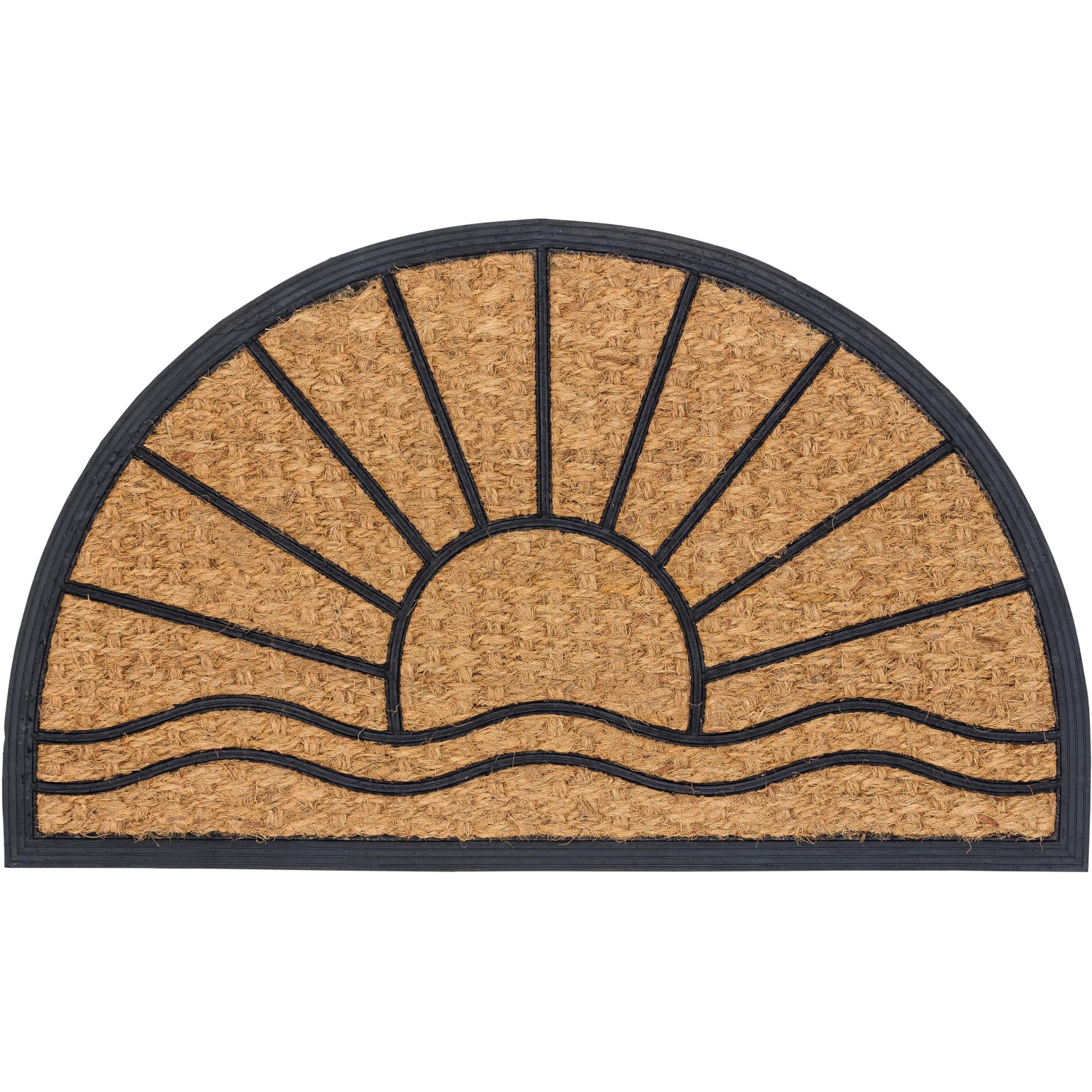 E-shop Astra Rohožka Coco Deluxe Light 45 cm x 75 cm slnko polkruhová