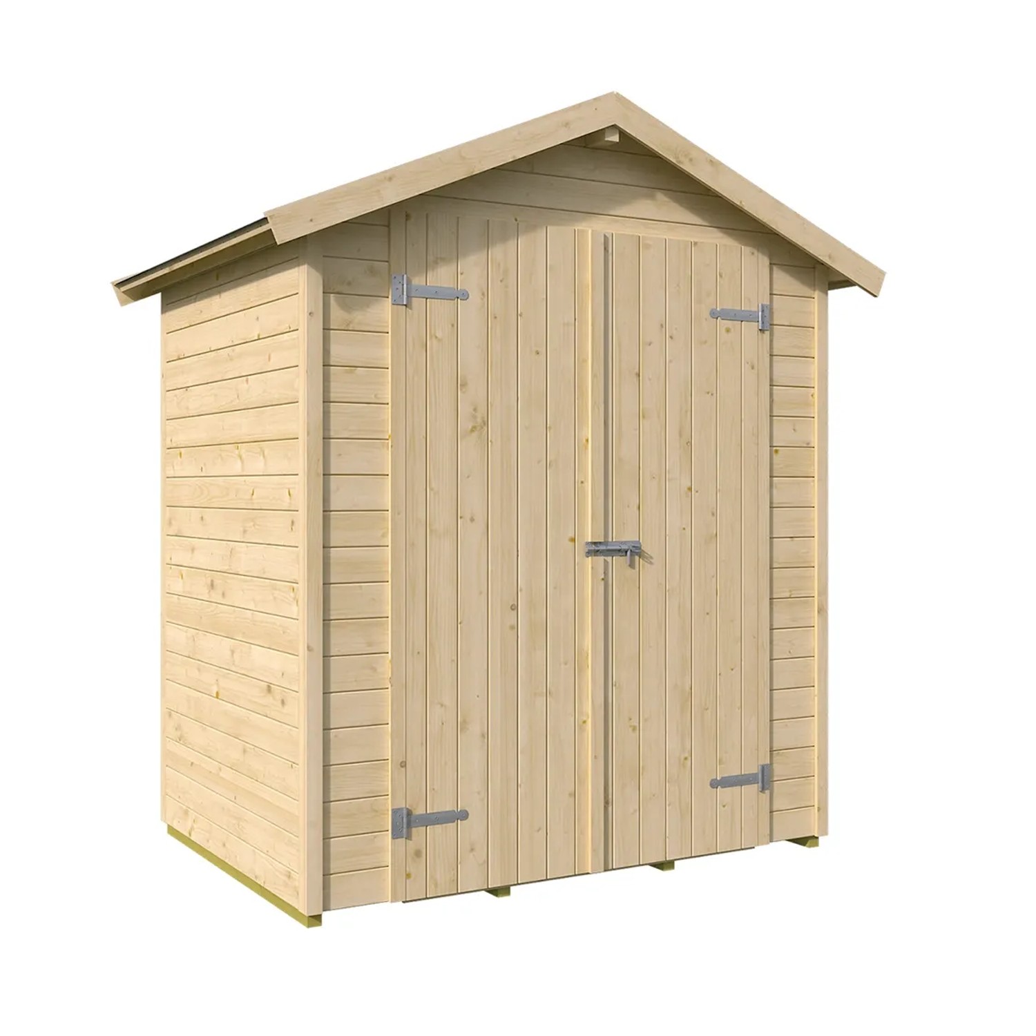 E-shop Weka Drevený domček na náradie Mori 2.1, prírodný, 170 x 120 cm