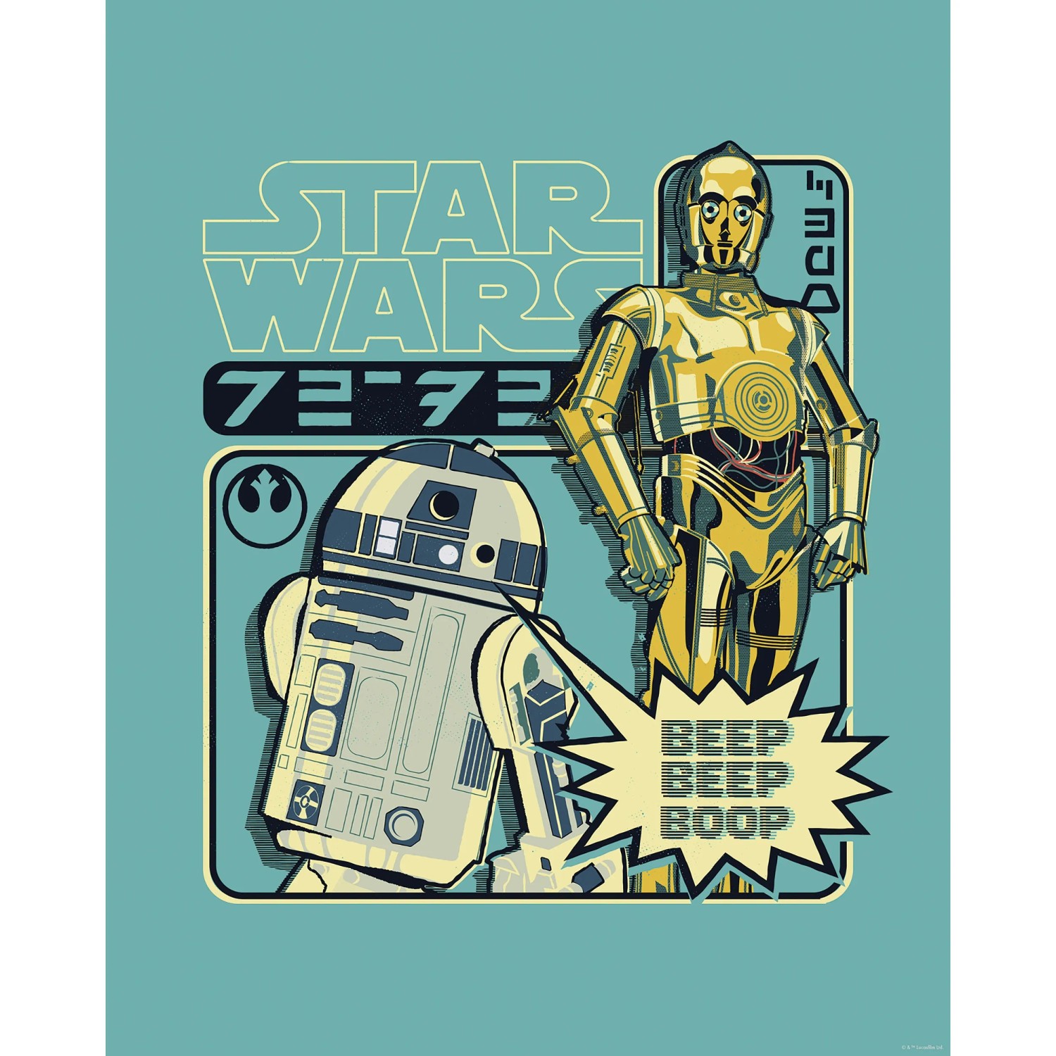 E-shop Komar Plagát Star Wars Beep Boop 40 x 50 cm