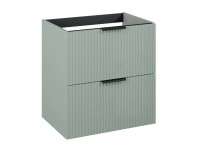 Roca Umývadlová skrinka Reef Basic 2Z, šalviovo zelená mat, 63,5 x 60 x 47,2 cm