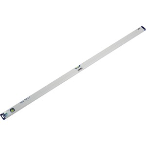 Vodováha LUX Comfort, 200 cm, s horizontálnou a vertikálnou libelou pre presné merania.