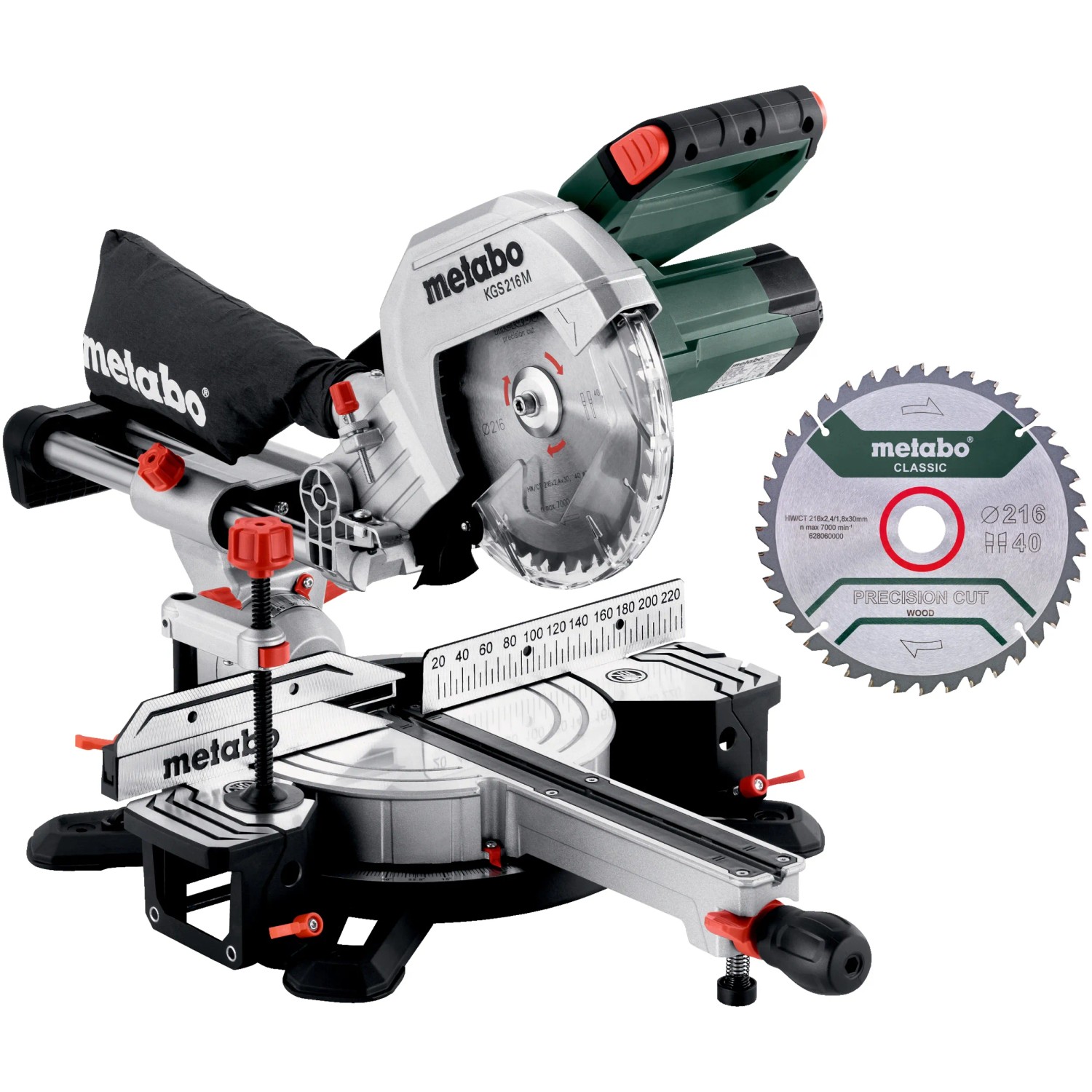 E-shop Metabo Kapovacia píla KGS 216 M SET + 2. pílový kotúč z tvrdokovu