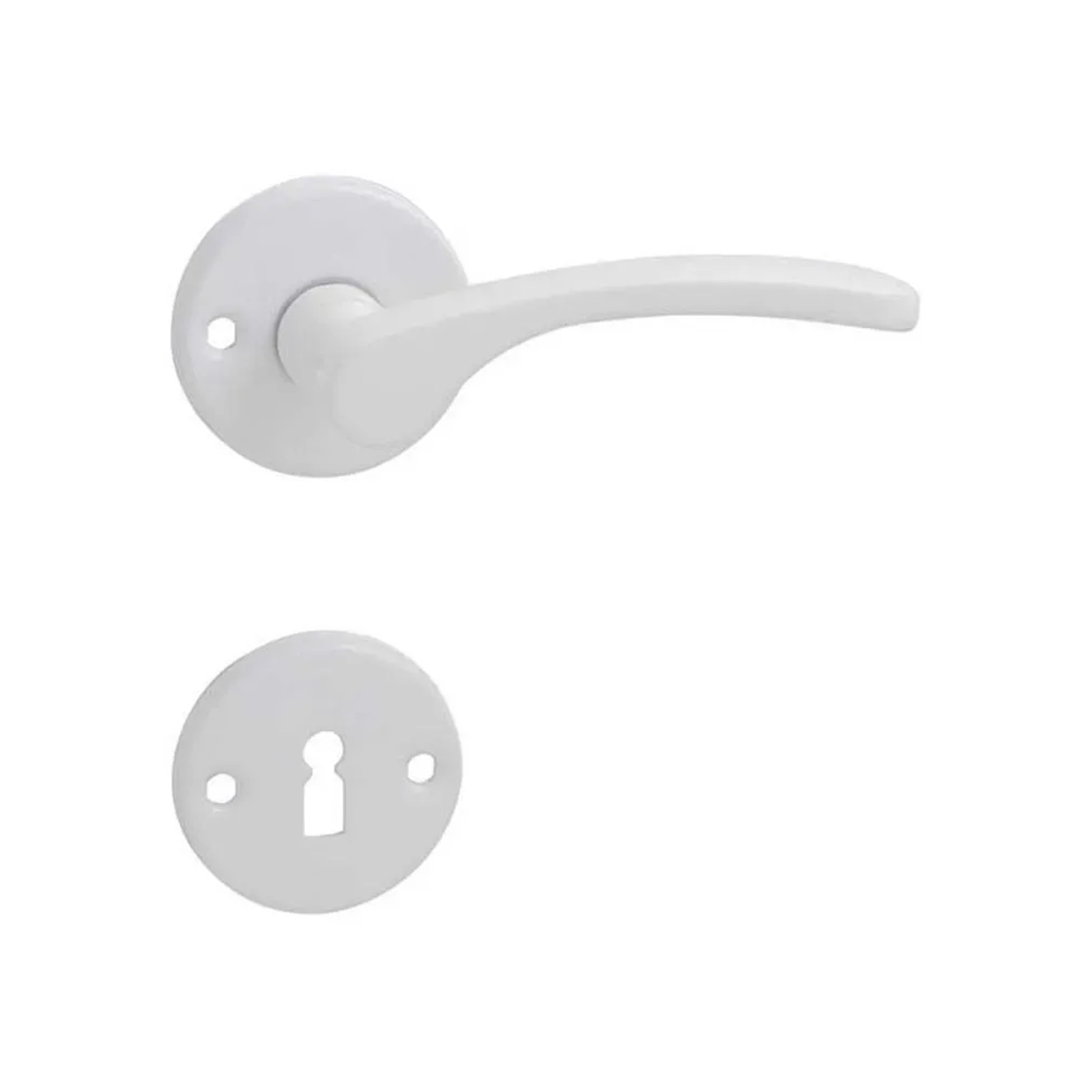 E-shop COBRA Rozetové dverové kovanie LAURA-R ECONOMY BB biela